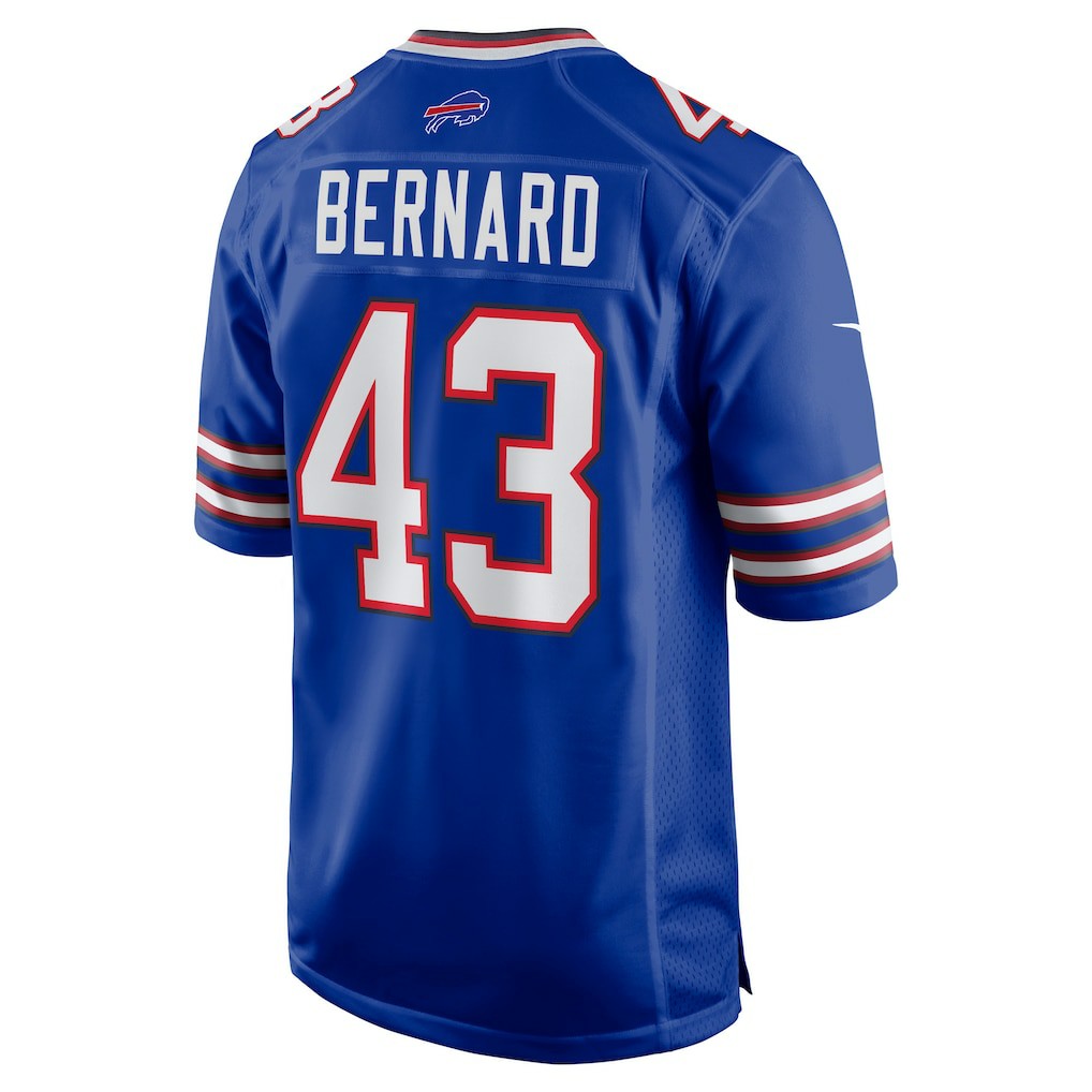 Terrel Bernard  Game Player Jersey - Buffalo Bills Jerseys