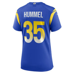Jake Hummel  Women's Game Player Jersey - Los Angeles Rams Jerseys