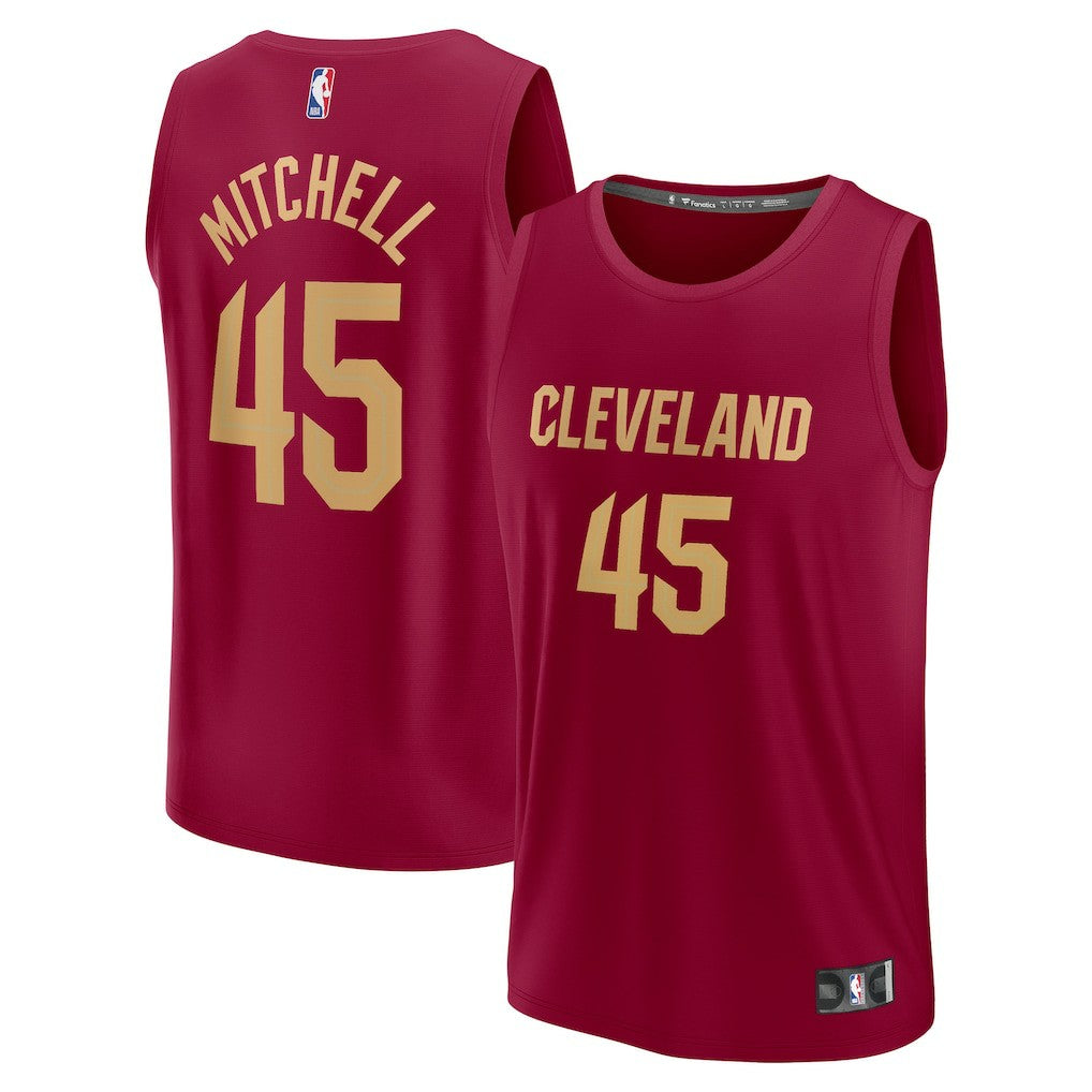 Fanatics Donovan Mitchell Cleveland Cavaliers Fast Break Replica Jersey sale