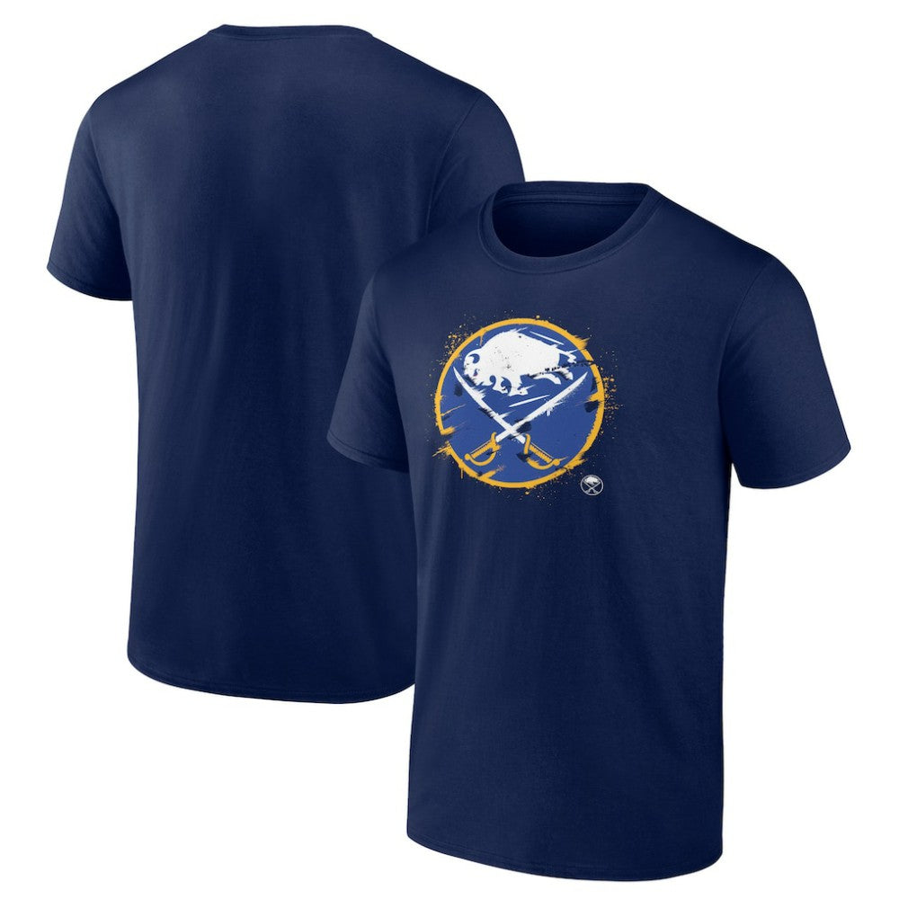 NHL Buffalo Sabres Splatter Logo Team T-Shirt