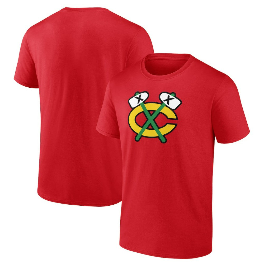 NHL Chicago Blackhawks Shoulder Patch Logo T-Shirt