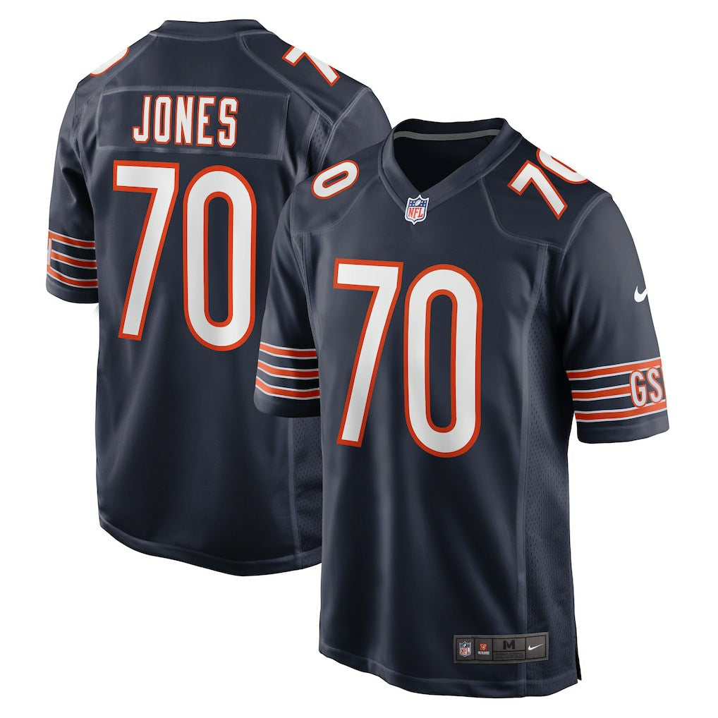 Braxton Jones  Game Player Jersey - Chicago Bears Jerseys