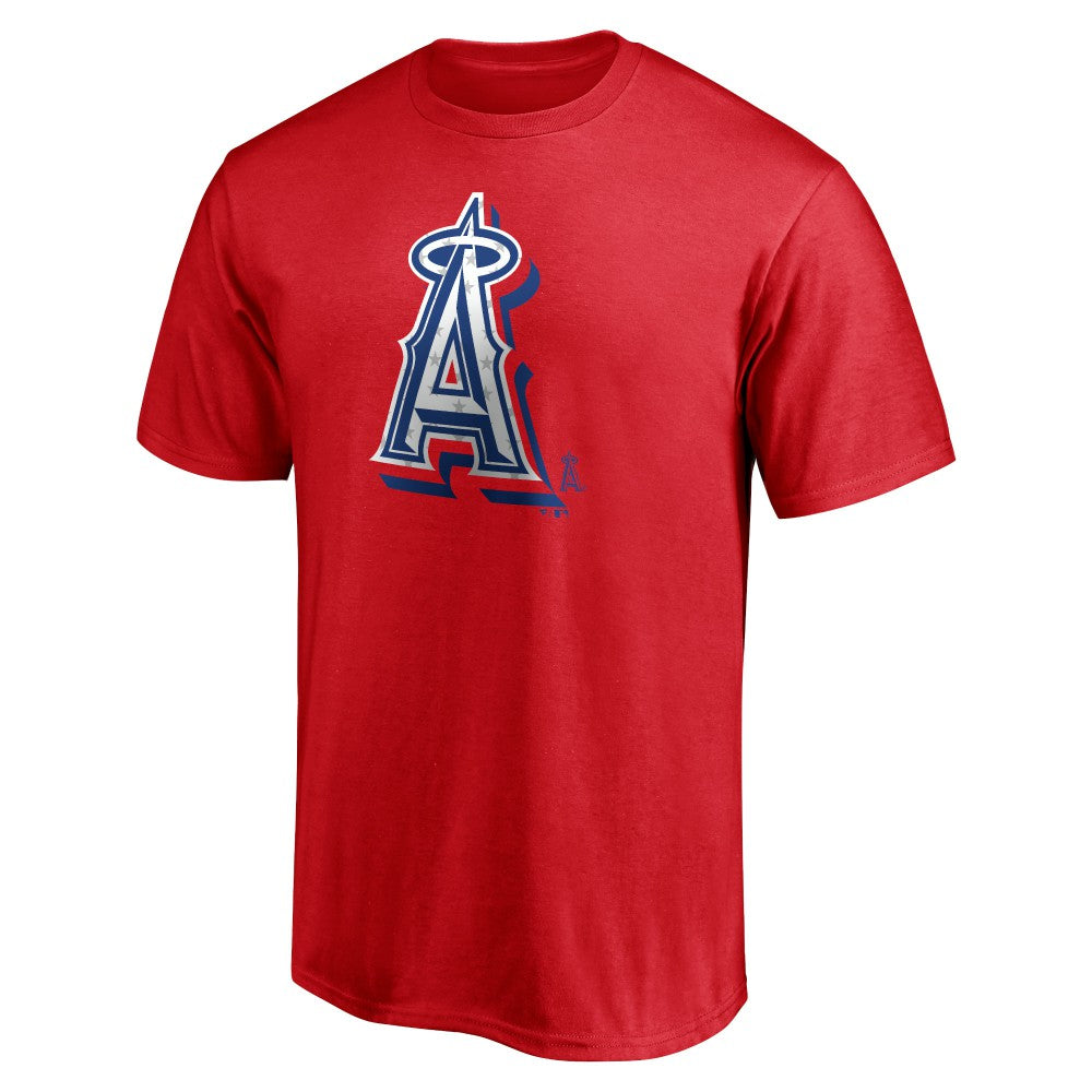 Red Los Angeles Angels Red White and Team T-Shirt