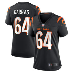 Ted Karras  Women's Game Player Jersey - Cincinnati Bengals Jerseys