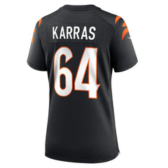 Ted Karras  Women's Game Player Jersey - Cincinnati Bengals Jerseys