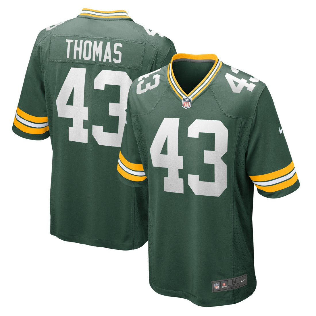 Kiondre Thomas  Game Player Jersey - Green Bay Packers Jerseys