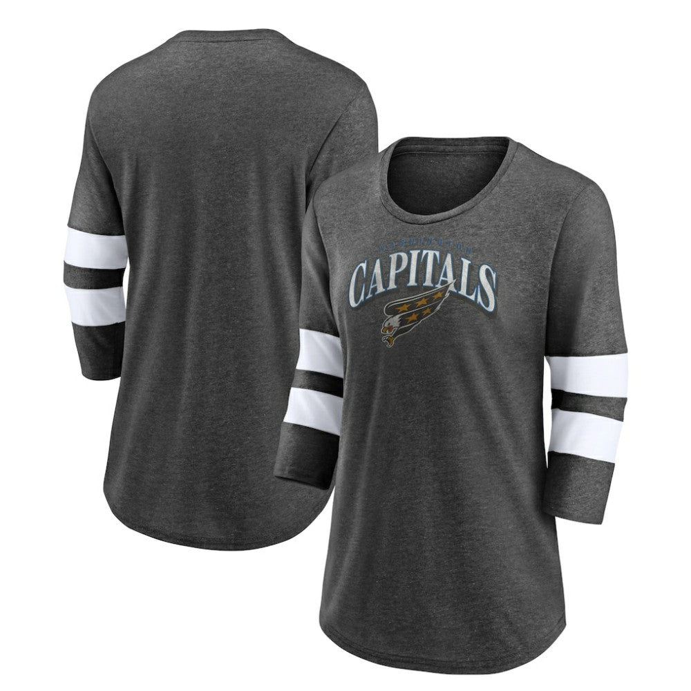 NHL Washington Capitals Fanatics Women's Special Edition 2.0 Barn Burner 3/4 Sleeve T-Shirt