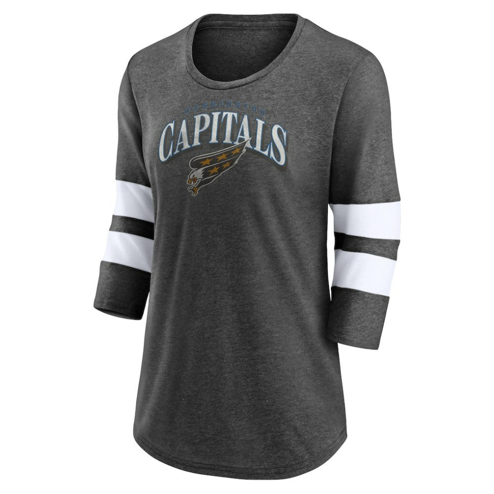 NHL Washington Capitals Fanatics Women's Special Edition 2.0 Barn Burner 3/4 Sleeve T-Shirt