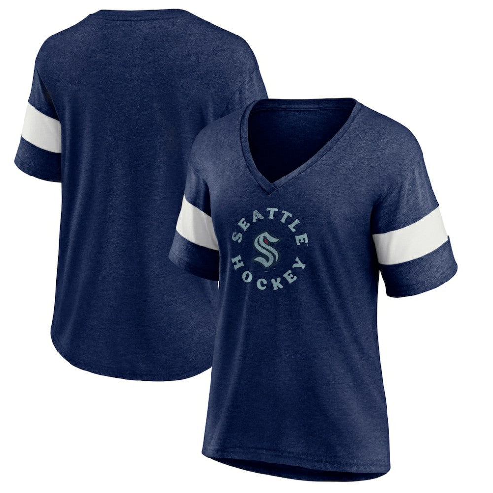 NHL Seattle Kraken Fanatics Women's Special Edition 2.0 Ring The Alarm V-Neck T-Shirt