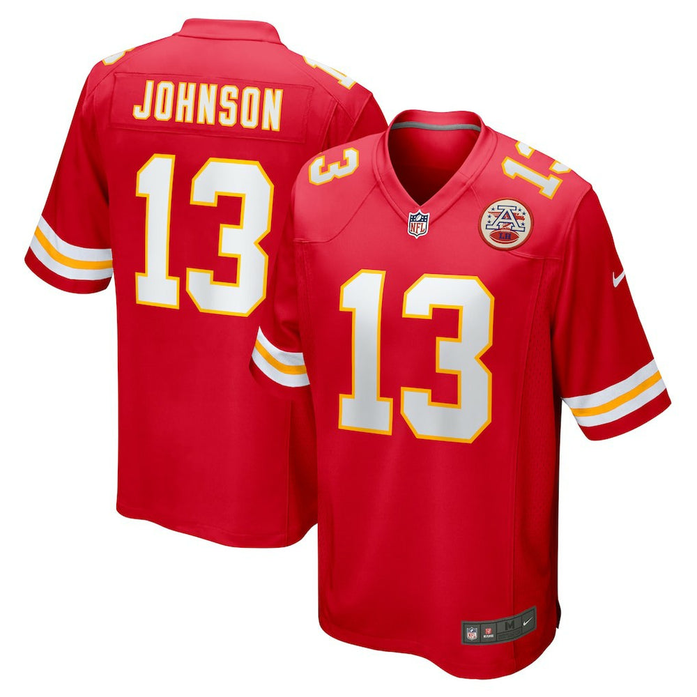 Nazeeh Johnson  Game Player Jersey - Kansas City Chiefs Jerseys