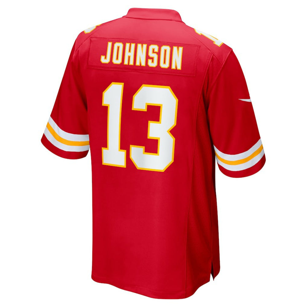 Nazeeh Johnson  Game Player Jersey - Kansas City Chiefs Jerseys