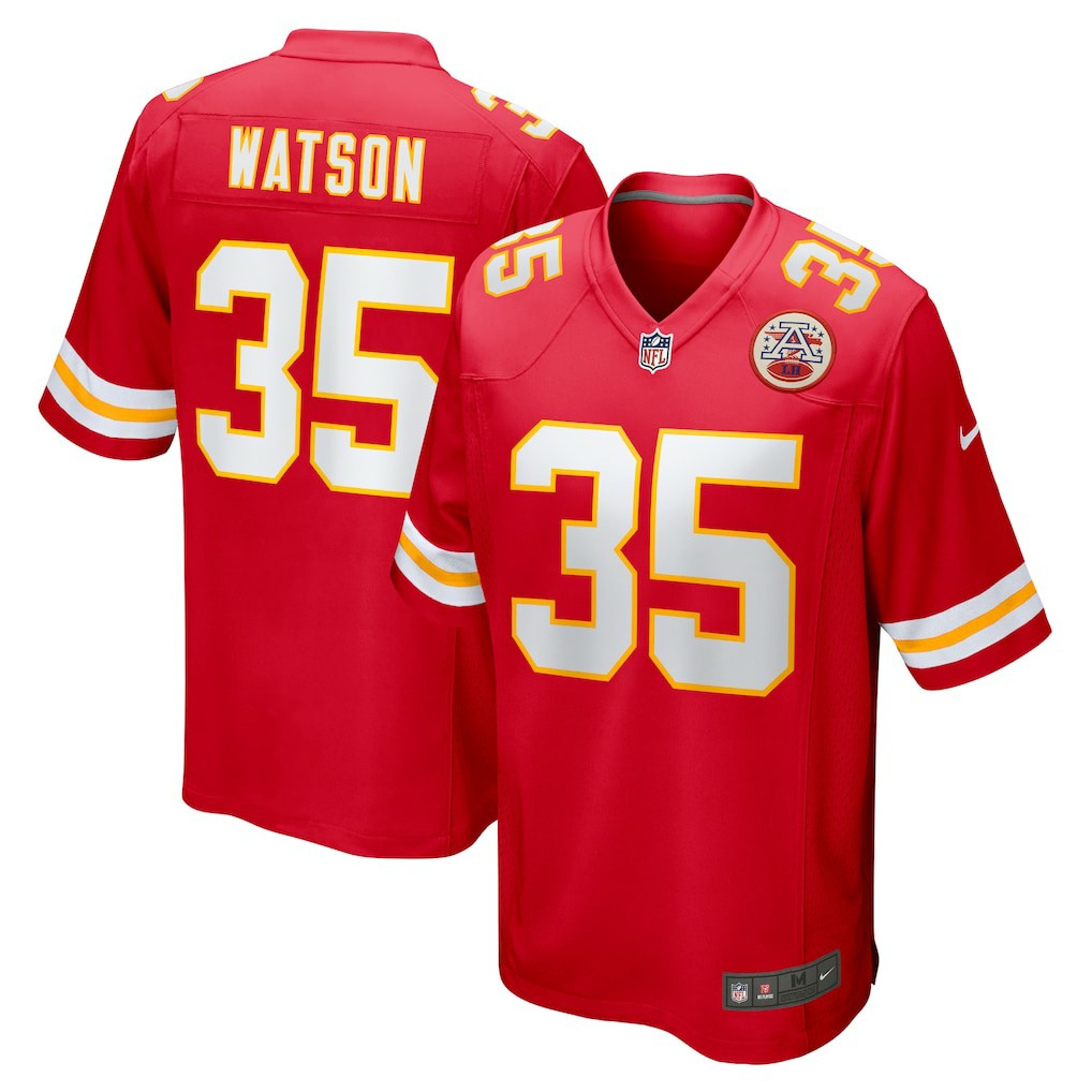 Jaylen Watson  Game Player Jersey - Kansas City Chiefs Jerseys