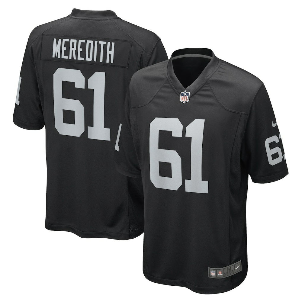 Jordan Meredith  Game Player Jersey - Las Vegas Raiders Jerseys