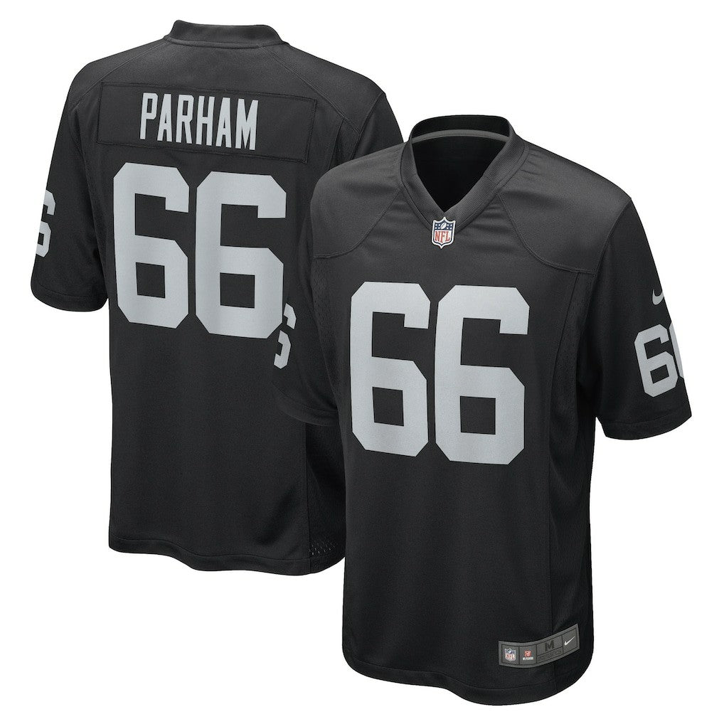 Dylan Parham  Game Player Jersey - Las Vegas Raiders Jerseys