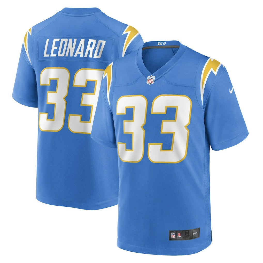 Deane Leonard  Game Player Jersey - Los Angeles Chargers Jerseys