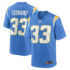Deane Leonard  Game Player Jersey - Los Angeles Chargers Jerseys