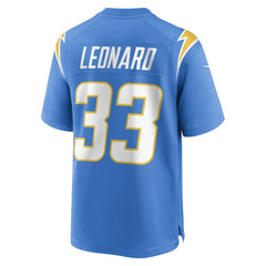 Deane Leonard  Game Player Jersey - Los Angeles Chargers Jerseys