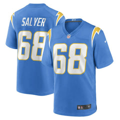 Jamaree Salyer  Game Player Jersey - Los Angeles Chargers Jerseys