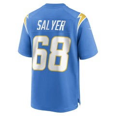 Jamaree Salyer  Game Player Jersey - Los Angeles Chargers Jerseys