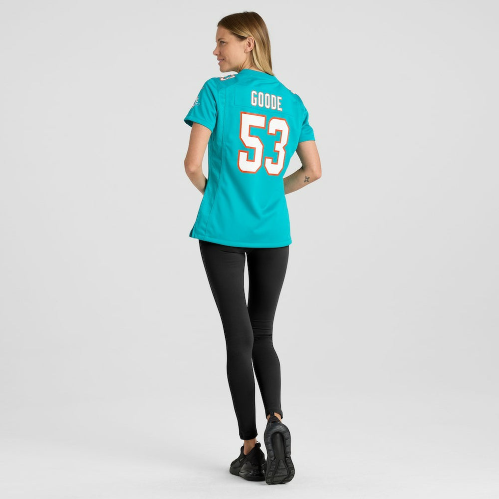 Cameron Goode  Women's Game Player Jersey - Miami Dolphins Jerseys