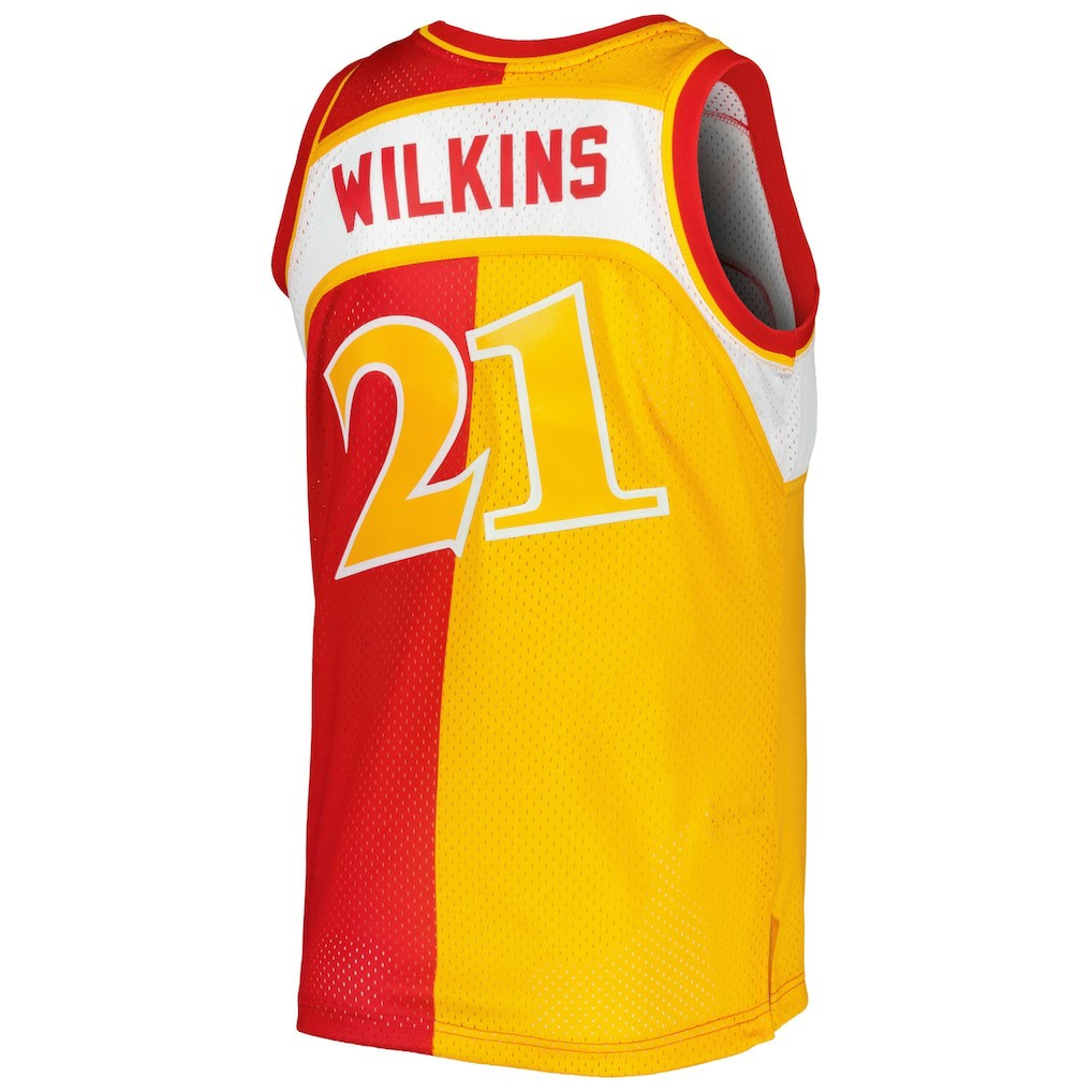 Mitchell & Ness Dominique Wilkins Atlanta Hawks Hardwood Classics 1986/87 Split Swingman Jersey