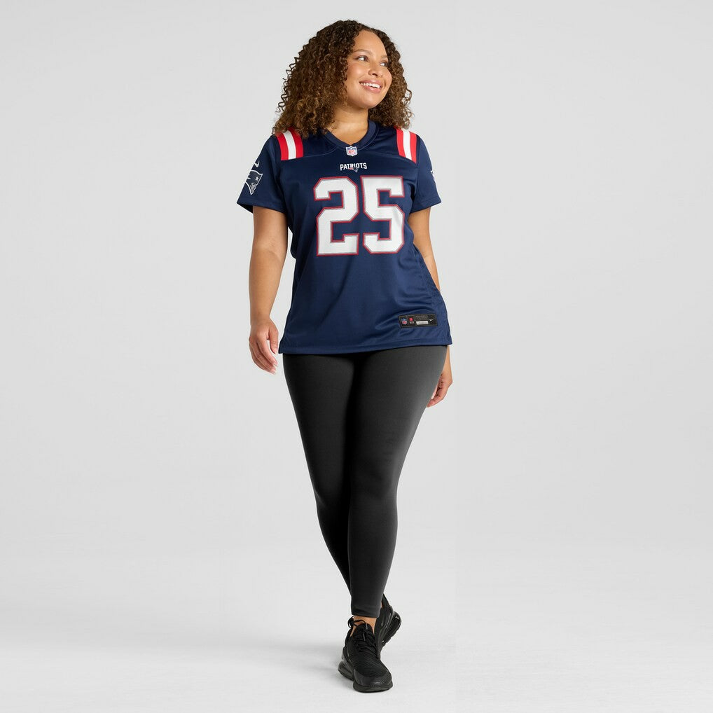 Marcus Jones  Women's Game Jersey - New England Patriots Jerseys