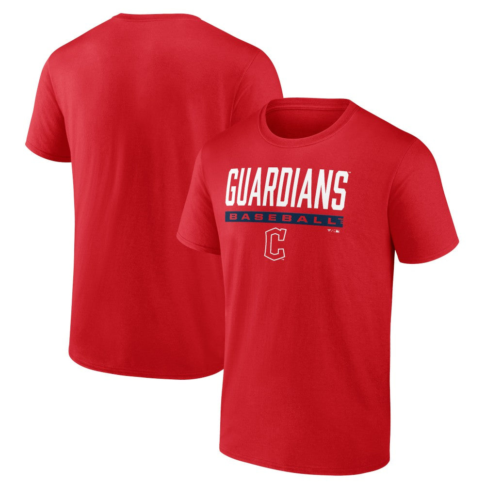 Red Cleveland Guardians Win Stripe T-Shirt