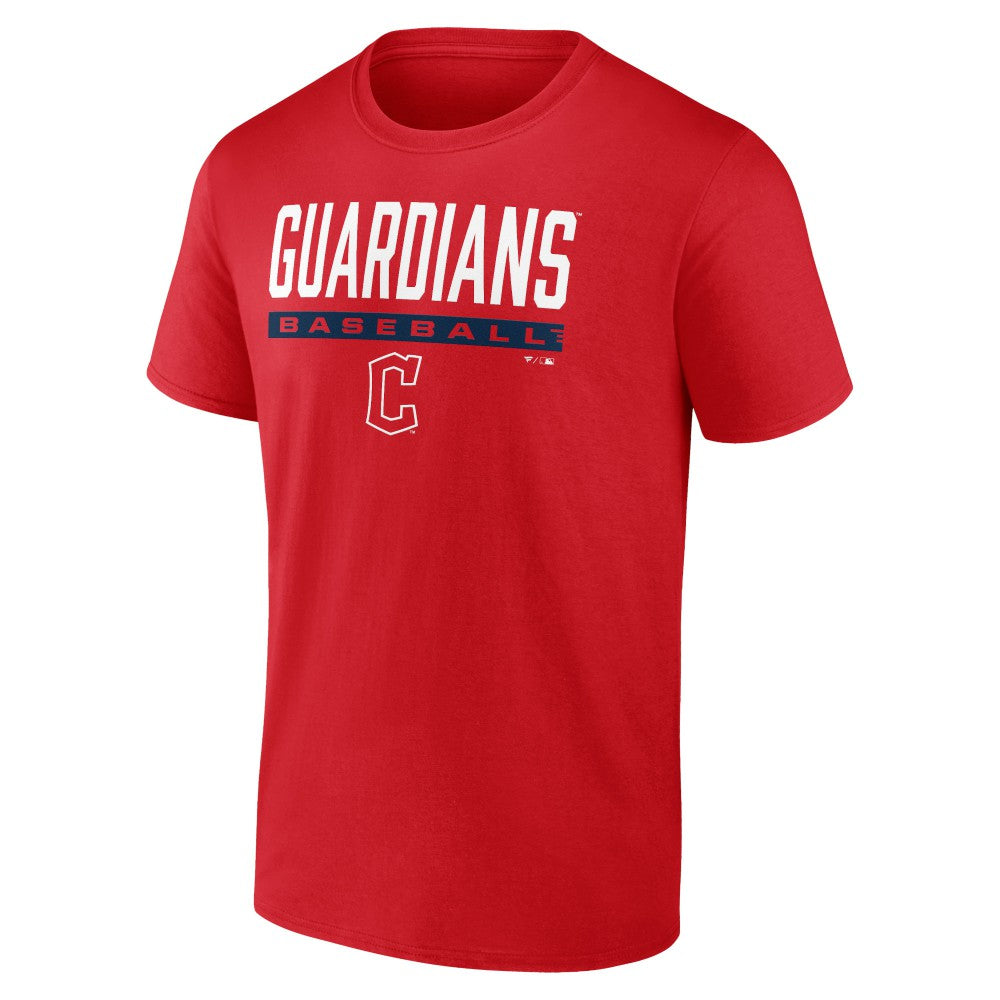 Red Cleveland Guardians Win Stripe T-Shirt