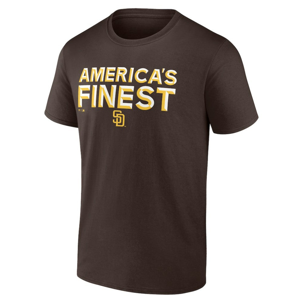 Brown San Diego Padres 619 Beisbol T-Shirt