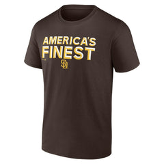 Brown San Diego Padres 619 Beisbol T-Shirt
