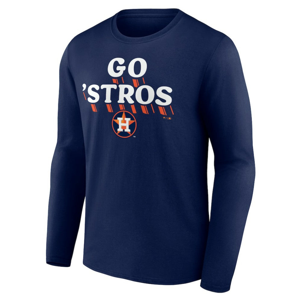 Navy Houston Astros Go Stros Long Sleeve T-Shirt