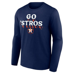 Navy Houston Astros Go Stros Long Sleeve T-Shirt