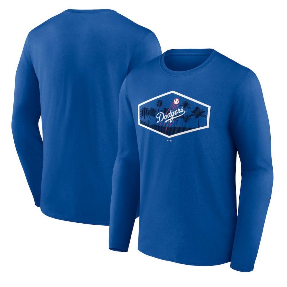 Royal Los Angeles Dodgers Scoreboard Long Sleeve T-Shirt