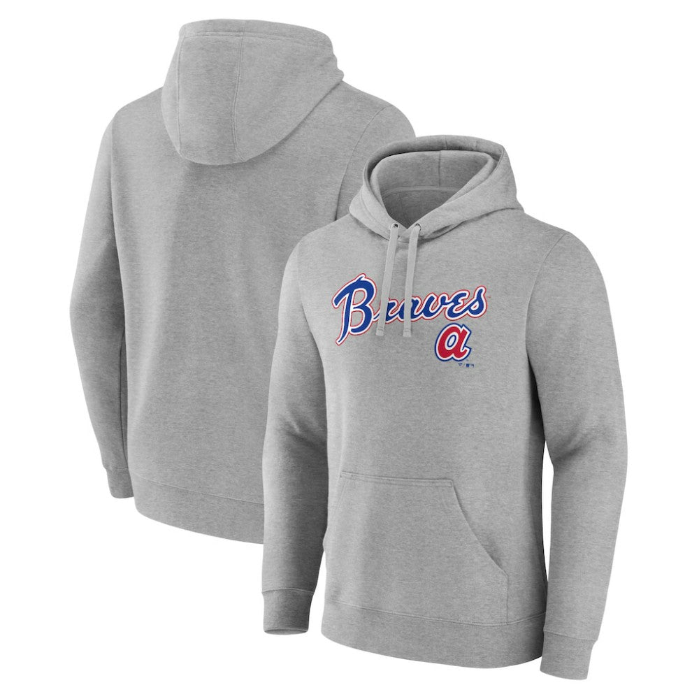 Gray Atlanta Braves Wahconah Pullover Hoodie