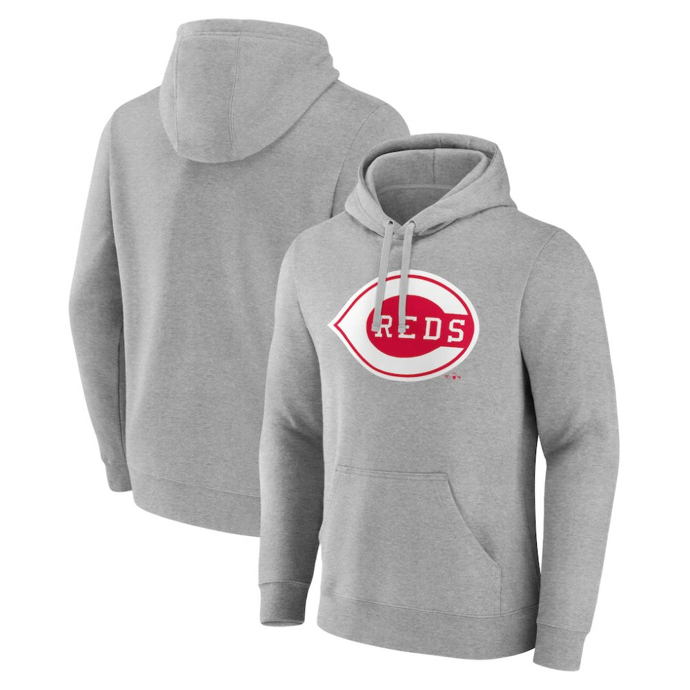 Gray Cincinnati Reds Wahconah Pullover Hoodie