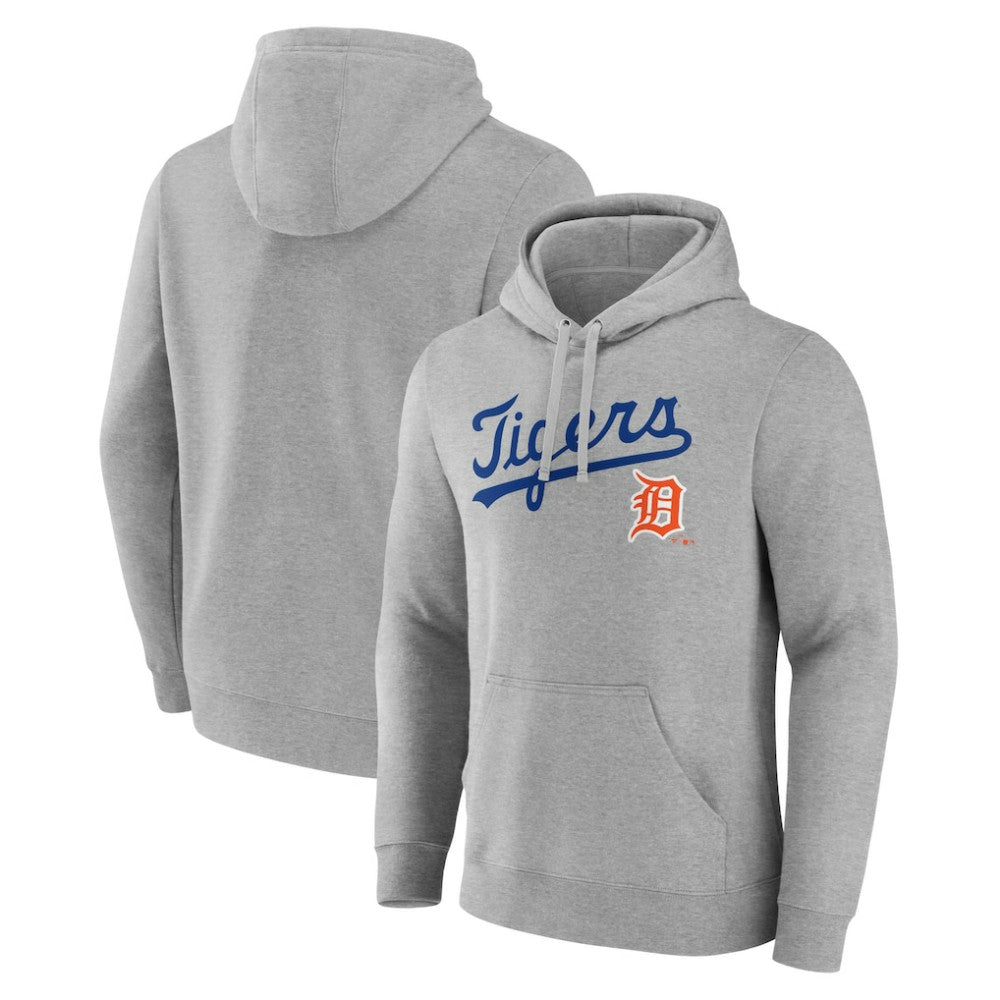 Gray Detroit Tigers Wahconah Pullover Hoodie