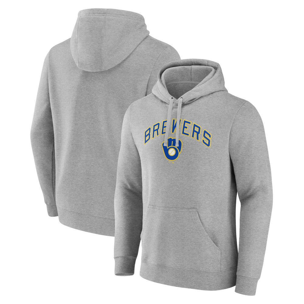 Gray Milwaukee Brewers Wahconah Pullover Hoodie