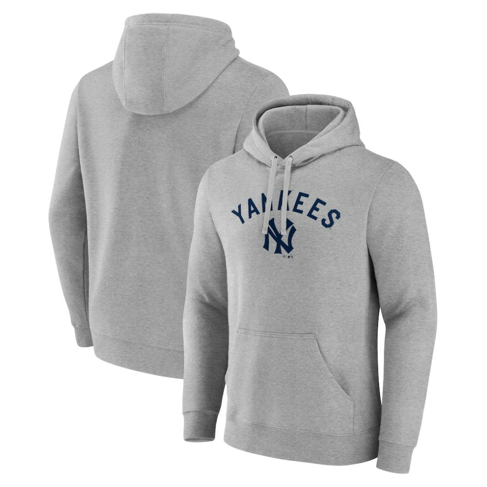 Gray New York Yankees Wahconah Pullover Hoodie
