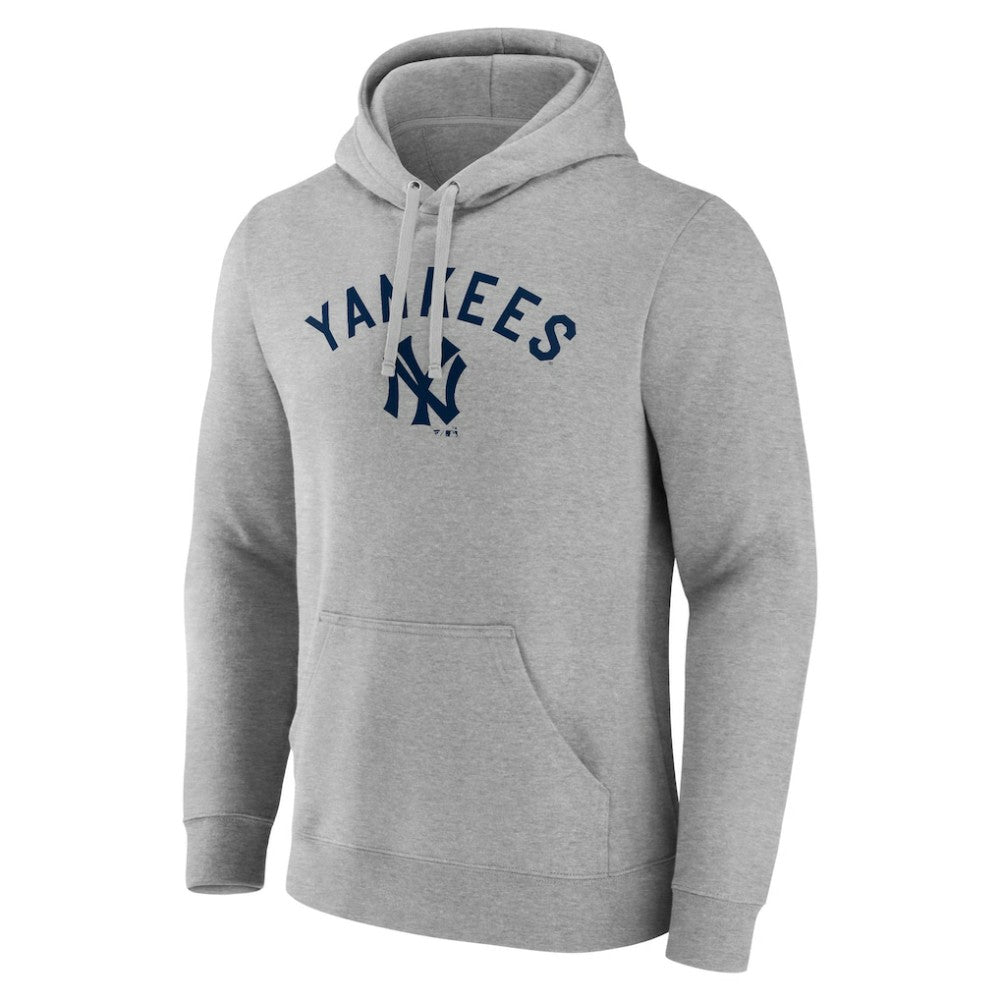 Gray New York Yankees Wahconah Pullover Hoodie