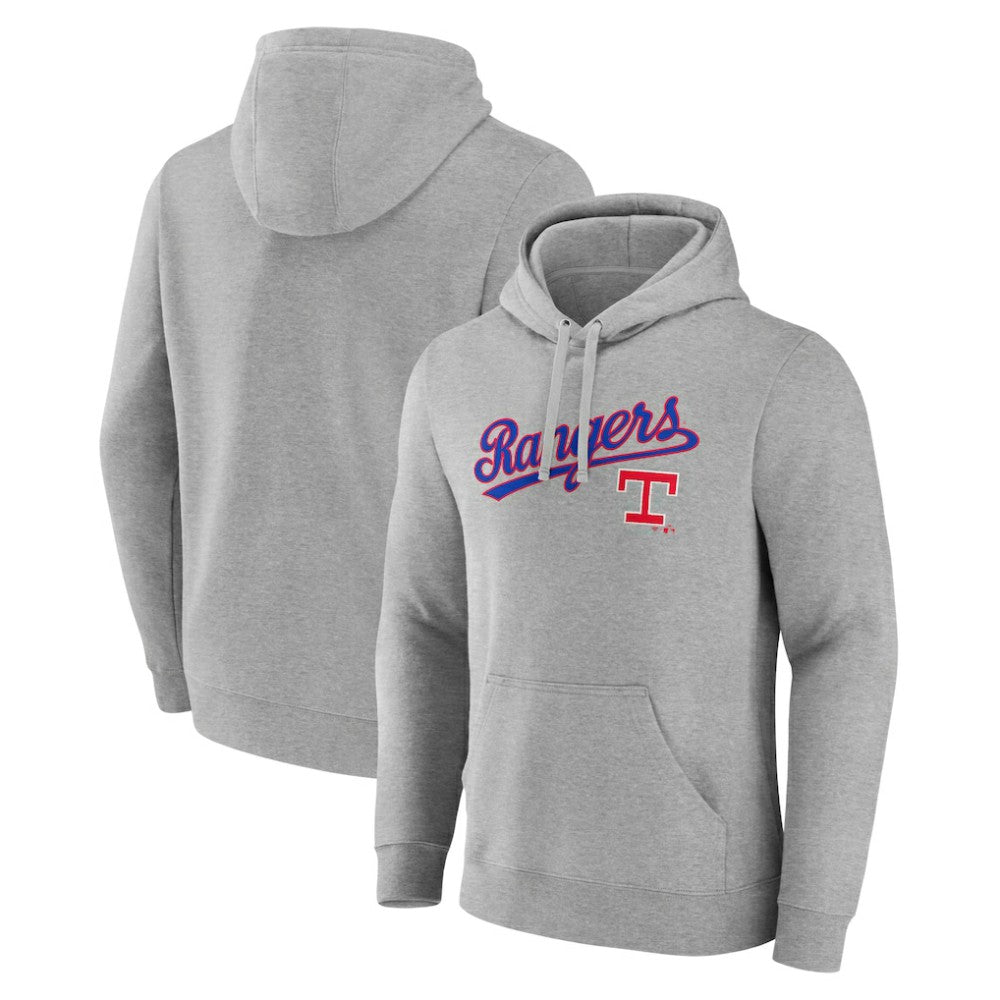 Gray Texas Rangers Wahconah Pullover Hoodie