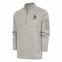 Antigua Throwback Fortune Quarter-Zip Pullover Jacket - Green Bay Packers Pullover