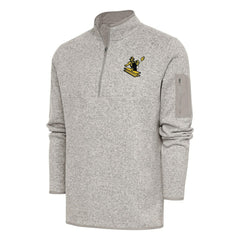Antigua Throwback Fortune Quarter-Zip Pullover Jacket - Pittsburgh Steelers Pullover