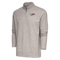 Antigua Team Logo Throwback Gambit Quarter-Zip Pullover Top - Cincinnati Bengals Pullover