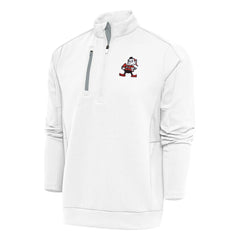 Antigua Team Logo Throwback Generation Quarter-Zip Pullover Top - Cleveland Browns Pullover