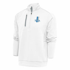 Antigua Team Logo Throwback Generation Quarter-Zip Pullover Top - Detroit Lions Pullover