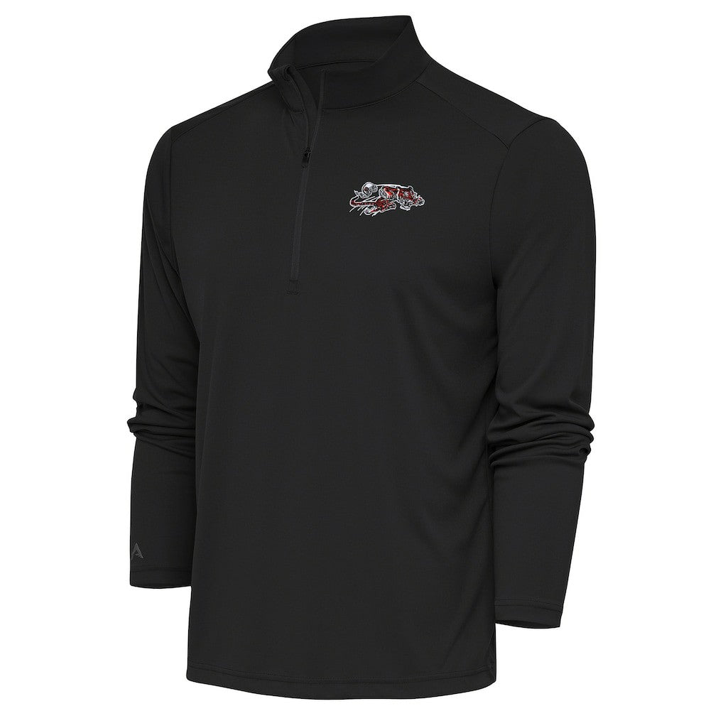 Antigua Team Logo Throwback Tribute Quarter-Zip Pullover Top - Cincinnati Bengals Pullover