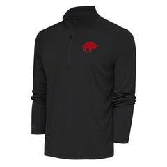Antigua Team Logo Throwback Tribute Quarter-Zip Pullover Top - Buffalo Bills Pullover