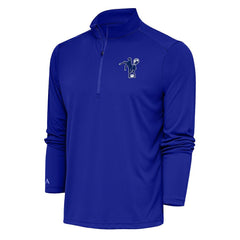 Antigua Team Logo Throwback Tribute Quarter-Zip Pullover Top - Indianapolis Colts Pullover