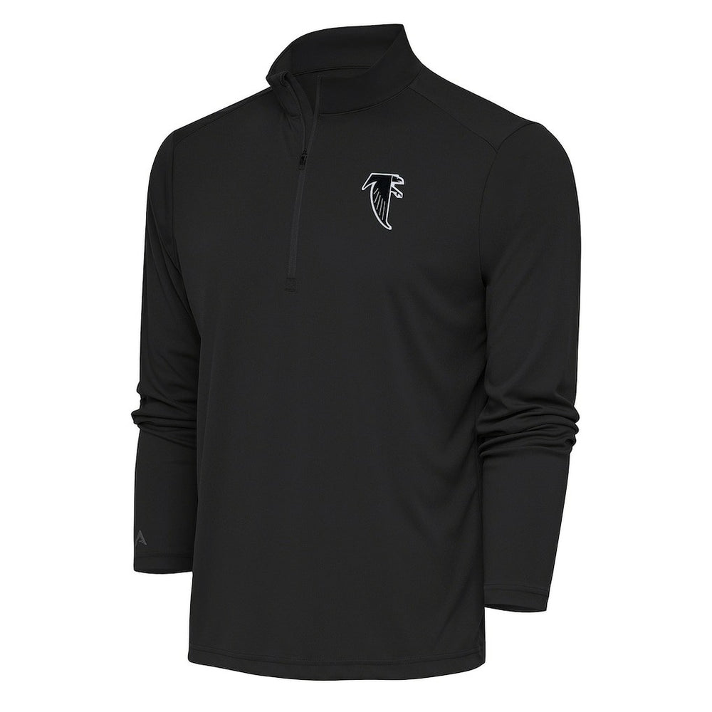 Antigua Team Logo Throwback Tribute Quarter-Zip Pullover Top - Atlanta Falcons Pullover