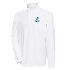 Antigua Team Logo Throwback Tribute Quarter-Zip Pullover Top - Detroit Lions Pullover